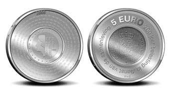 5 Euro Gedenkmünze Niederlande 2006 - 200 Jahre Finanzverwaltung 5 Euro Gedenkmünze Niederlande 2006 - 200 Jahre Finanzverwaltung