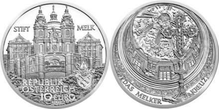 10 Euro Münze Stift Melk Österreich 2007