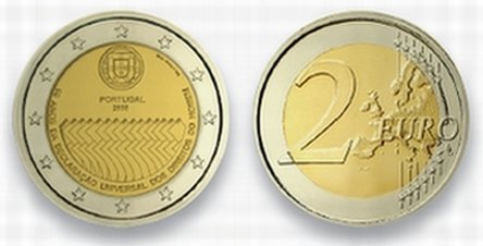 2 Euro Gedenkmünze Menschenrechte Portugal 2 Euro Gedenkmünze Menschenrechte Portugal