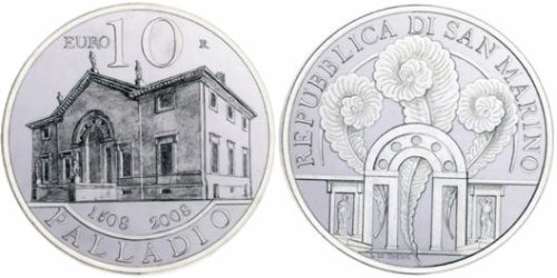 10 Euro Gedenkmünze Andrea Palladio