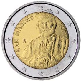 2 Euro Gedenkmünze Garibaldi aus San Marino