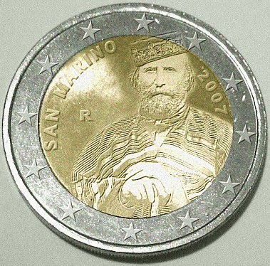 2 Euro Gedenkmünze Giuseppe Garibaldi 2007