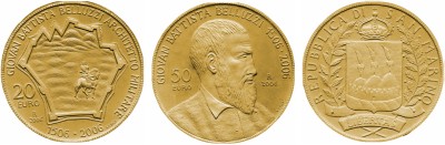20 und 50 Euro Goldmünze San Marino 2006