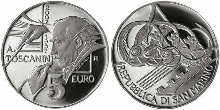 5 Euro Münze Toscanini 5 Euro Münze Toscanini