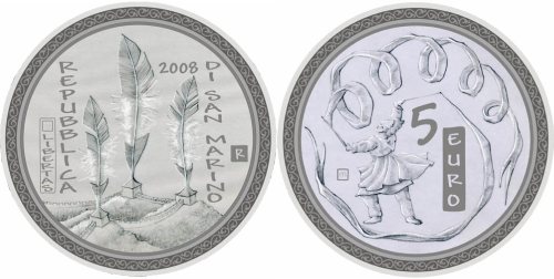 5 Euro Münze Olympische Spiele 2008