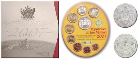 Kursmünzensatz San Marino 2007