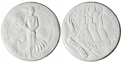 Silbermedaille aus San Marino 2006