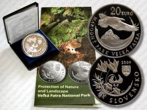 20 Euro Münze Nationalpark Velka Fatra Slowakei