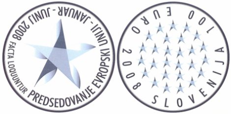 Gedenkmünzen EU-Präsidentschaft Slowenien 2008