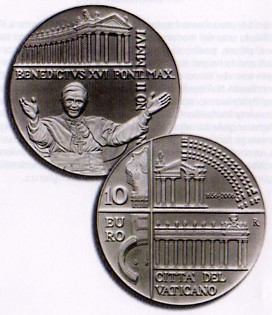 10 Euro Gedenkmünze Vatikan 2006
