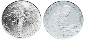 5 Euro Münze Weltfriedenstag aus dem Vatikan 5 Euro Münze Weltfriedenstag aus dem Vatikan