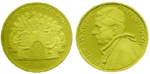 50 Euro Goldmünze Eucharistie