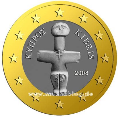 1- und 2 Euro Münze Zypern 1- und 2 Euro Münze Zypern
