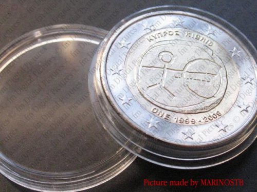 2 Euro Münze WWU Zypern in Kapsel