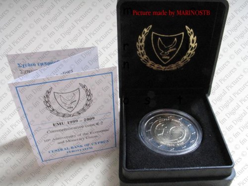 zypern-2-euro-wwu-etui-2009 2 Euro Münze WWU aus Zypern im Etui